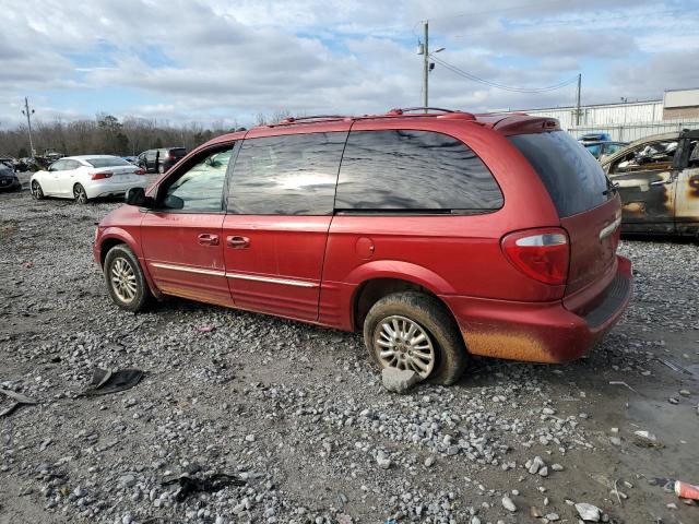 2C8GP64L54R532999 - 2004 CHRYSLER TOWN & COU LIMITED RED photo 2