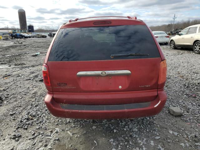 2C8GP64L54R532999 - 2004 CHRYSLER TOWN & COU LIMITED RED photo 6