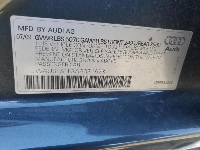 WAUSFAFL3AA031623 - 2010 AUDI A4 PREMIUM CHARCOAL photo 12