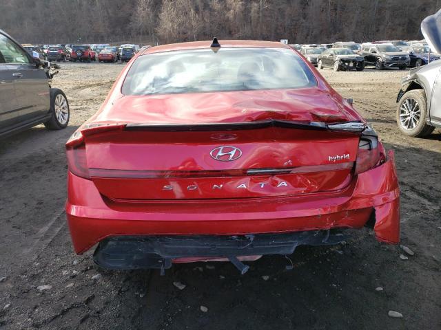 KMHL34JJ7LA011722 - 2020 HYUNDAI SONATA HYBRID RED photo 6