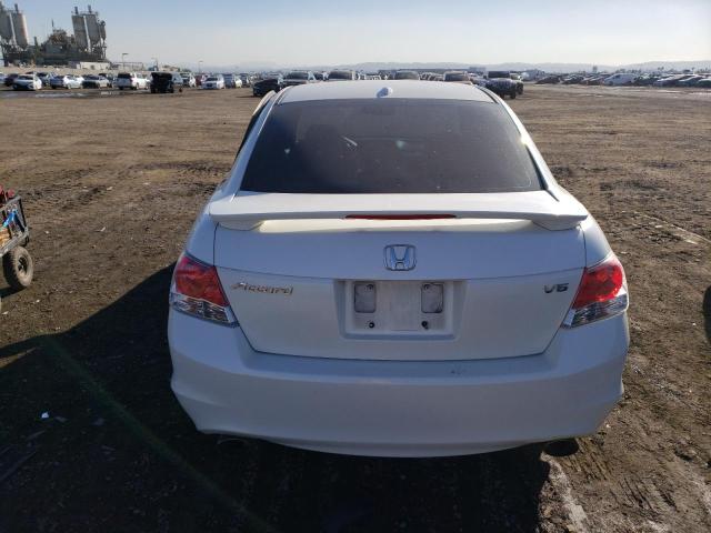 5KBCP3F83AB016785 - 2010 HONDA ACCORD EXL WHITE photo 6