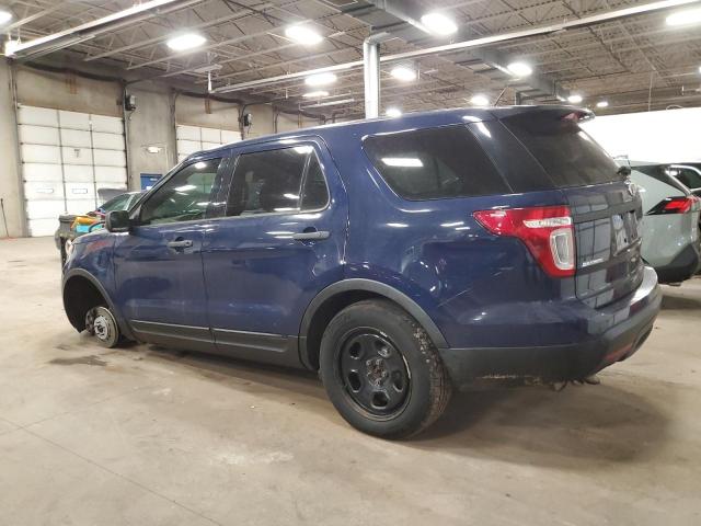 1FM5K8AR4DGC07107 - 2013 FORD EXPLORER POLICE INTERCEPTOR أزرق صورة 2