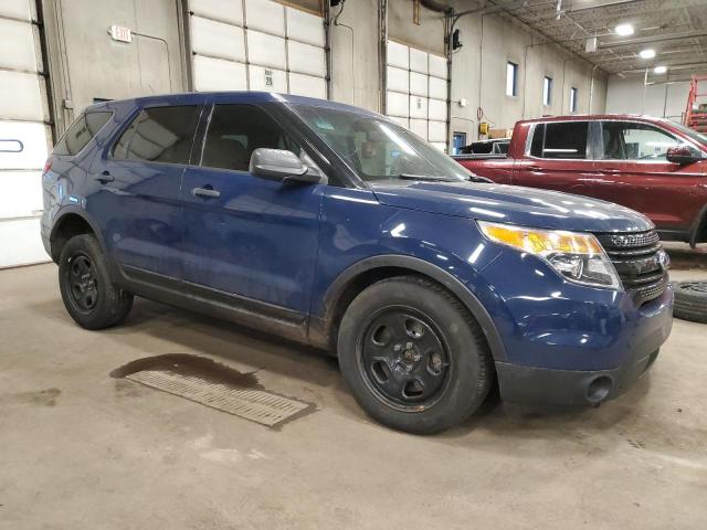 1FM5K8AR4DGC07107 - 2013 FORD EXPLORER POLICE INTERCEPTOR أزرق صورة 4
