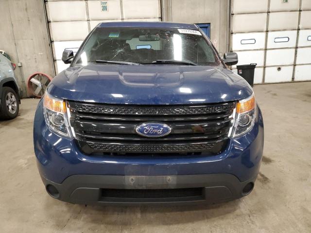 1FM5K8AR4DGC07107 - 2013 FORD EXPLORER POLICE INTERCEPTOR أزرق صورة 5