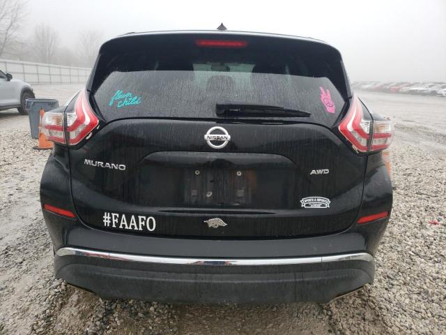 5N1AZ2MH8GN110664 - 2016 NISSAN MURANO S BLACK photo 6