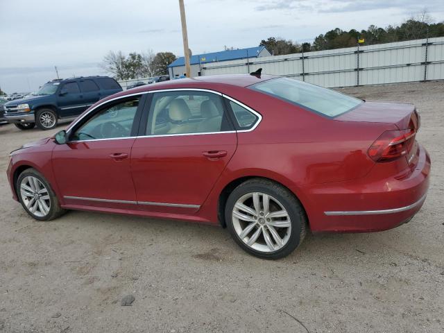 1VWCT7A32HC018884 - 2017 VOLKSWAGEN PASSAT SEL PREMIUM BURGUNDY photo 2