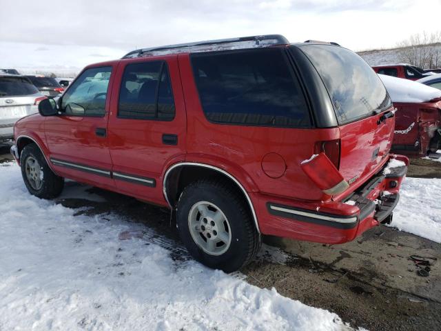 1GNDT13W3W2169822 - 1998 CHEVROLET BLAZER RED photo 2