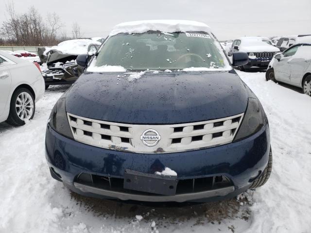 JN8AZ08W55W441909 - 2005 NISSAN MURANO SL BLUE photo 5