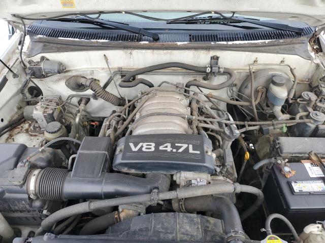 5TBRT3417YS119457 - 2000 TOYOTA TUNDRA ACCESS CAB თეთრი ფოტო 11