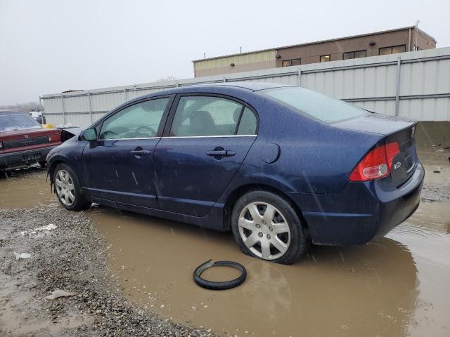 1HGFA165X6L120266 - 2006 HONDA CIVIC LX BLUE photo 2