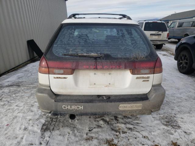 4S3BG6857V7632774 - 1997 SUBARU LEGACY OUTBACK WHITE photo 6