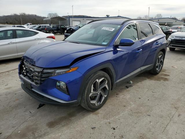 5NMJC3AE5NH099817 - 2022 HYUNDAI TUCSON SEL BLUE photo 1