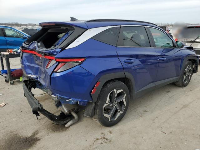 5NMJC3AE5NH099817 - 2022 HYUNDAI TUCSON SEL BLUE photo 3