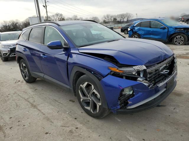 5NMJC3AE5NH099817 - 2022 HYUNDAI TUCSON SEL BLUE photo 4