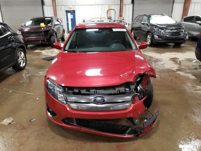 3FAHP0KC5CR353169 - 2012 FORD FUSION SPORT RED photo 5