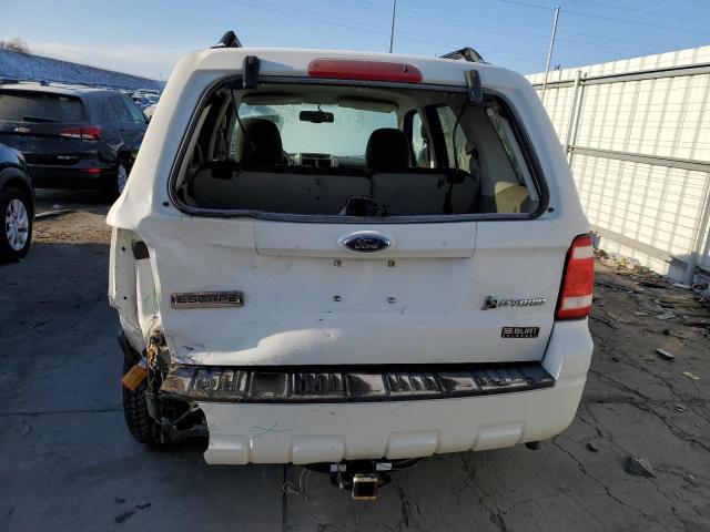 1FMCU59339KC01819 - 2009 FORD ESCAPE HYBRID WHITE photo 6