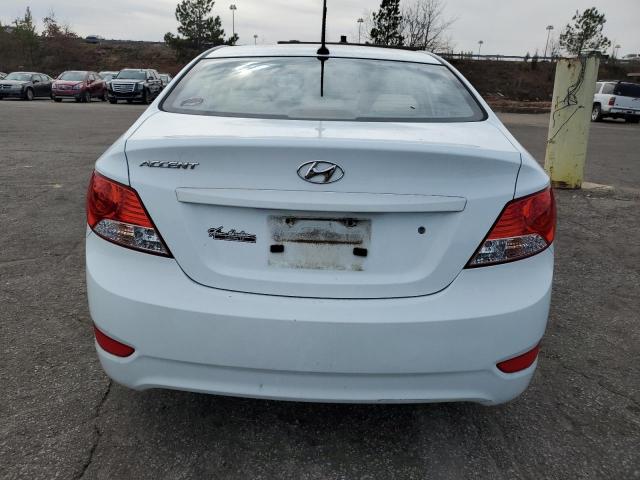 KMHCU4AEXDU381160 - 2013 HYUNDAI ACCENT GLS WHITE photo 6