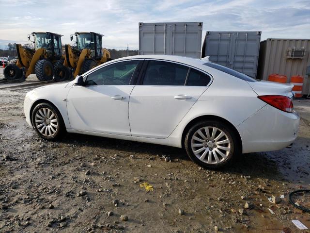 W04GV5EV0B1132927 - 2011 BUICK REGAL CXL WHITE photo 2