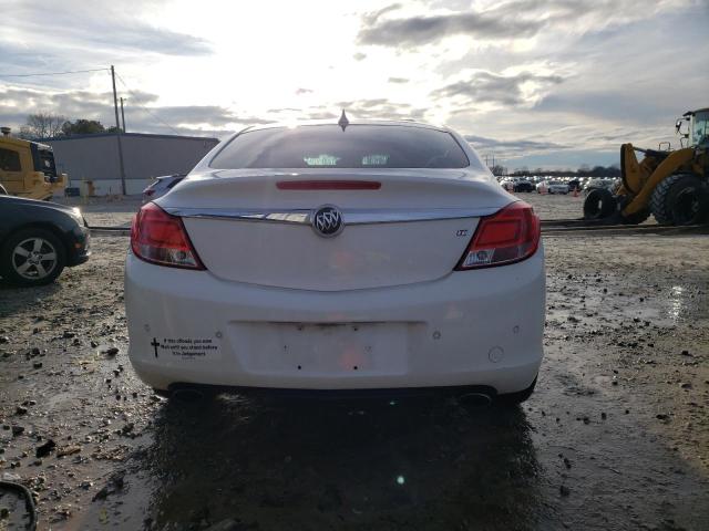 W04GV5EV0B1132927 - 2011 BUICK REGAL CXL WHITE photo 6