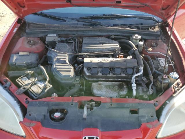 1HGEM21952L071667 - 2002 HONDA CIVIC EX RED photo 11