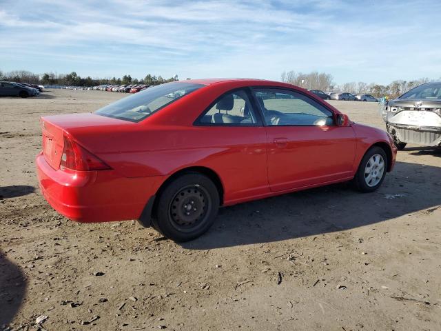 1HGEM21952L071667 - 2002 HONDA CIVIC EX RED photo 3