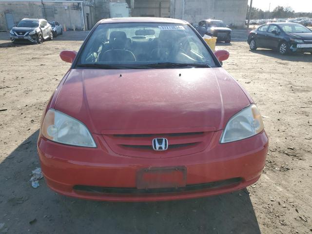 1HGEM21952L071667 - 2002 HONDA CIVIC EX RED photo 5