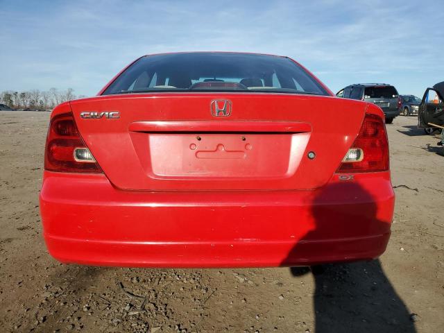 1HGEM21952L071667 - 2002 HONDA CIVIC EX RED photo 6