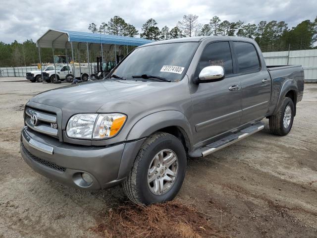 5TBET34196S558963 - 2006 TOYOTA TUNDRA DOUBLE CAB SR5 GRAY photo 1