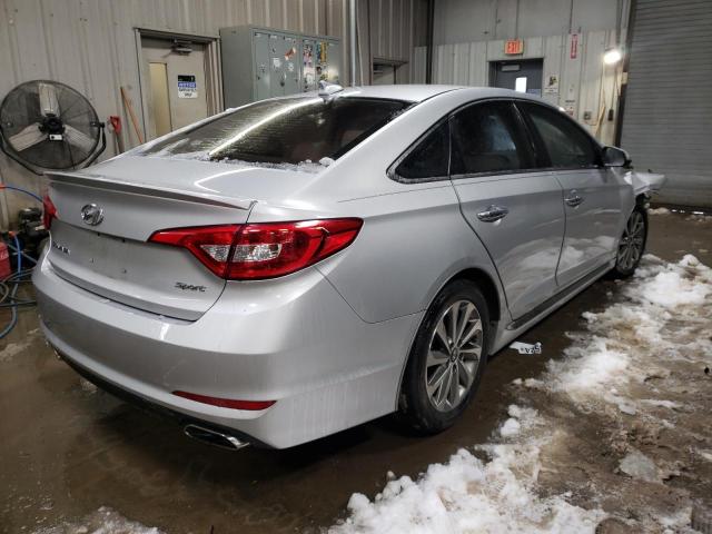 5NPE34AF6GH349927 - 2016 HYUNDAI SONATA SPORT SILVER photo 3