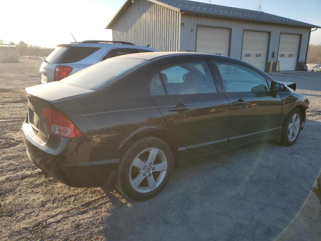 1HGFA16898L073101 - 2008 HONDA CIVIC EX BLACK photo 3