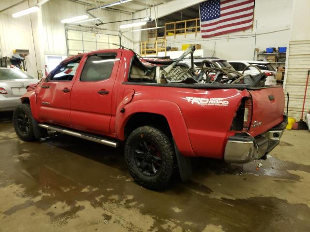 5TELU42N96Z262013 - 2006 TOYOTA TACOMA DOUBLE CAB RED photo 2