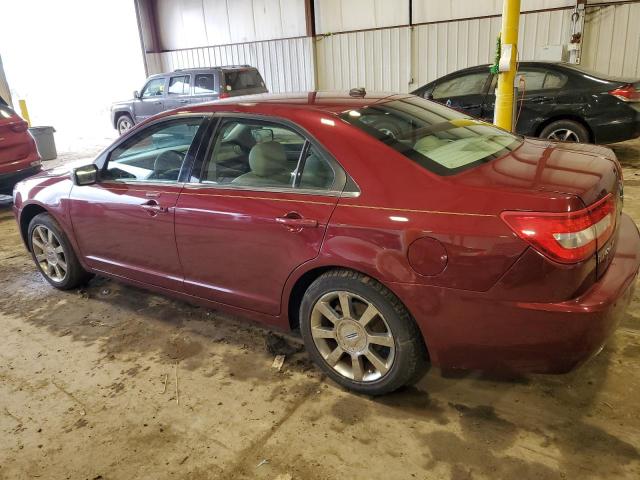 3LNHM28T97R615542 - 2007 LINCOLN MKZ BURGUNDY photo 2