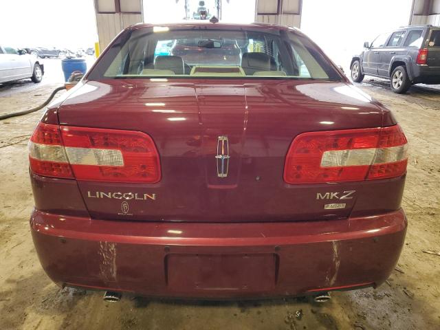 3LNHM28T97R615542 - 2007 LINCOLN MKZ BURGUNDY photo 6