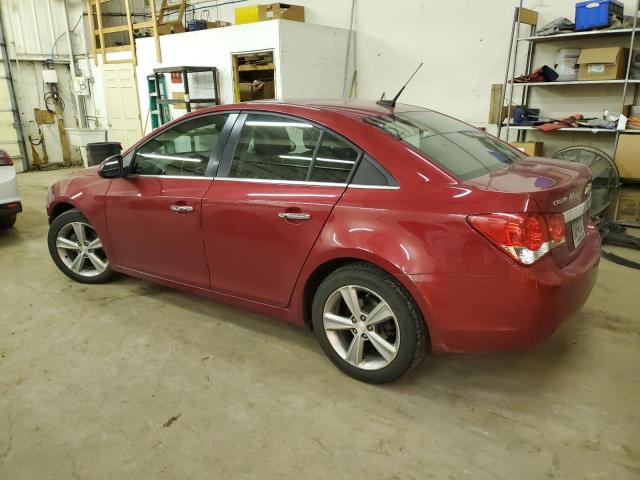 1G1PE5SBXD7160288 - 2013 CHEVROLET CRUZE LT RED photo 2