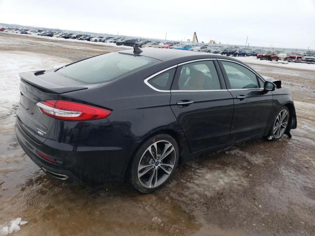 3FA6P0D91LR181098 - 2020 FORD FUSION TITANIUM BLACK photo 3