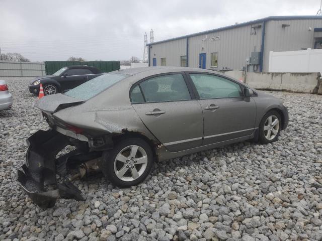 1HGFA16888L014735 - 2008 HONDA CIVIC EX GRAY photo 3