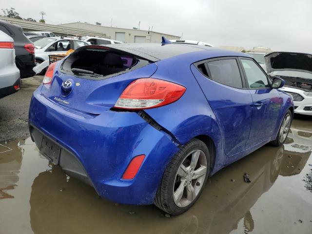 KMHTC6AD6FU225089 - 2015 HYUNDAI VELOSTER BLUE photo 3