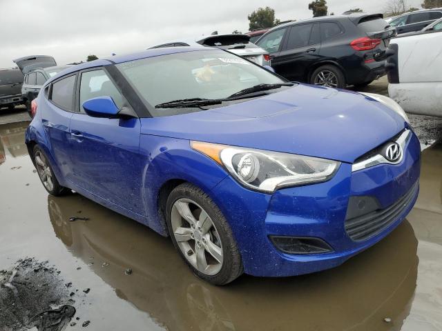 KMHTC6AD6FU225089 - 2015 HYUNDAI VELOSTER BLUE photo 4