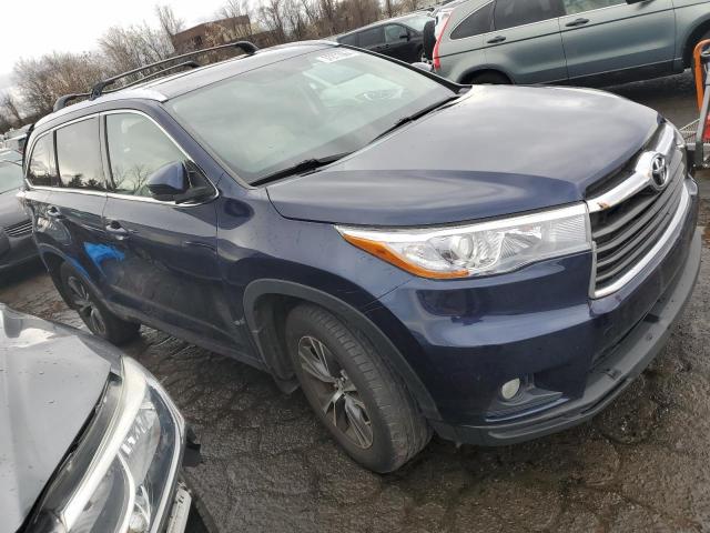 5TDJKRFH3GS347233 - 2016 TOYOTA HIGHLANDER XLE BLUE photo 4