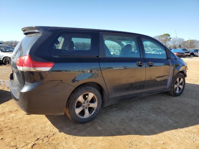 5TDZK3DC5BS021613 - 2011 TOYOTA SIENNA BLACK photo 3