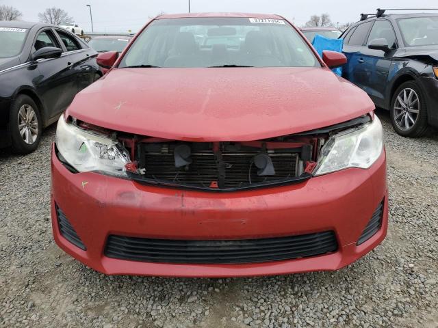 4T4BF1FK0ER397359 - 2014 TOYOTA CAMRY L RED photo 5