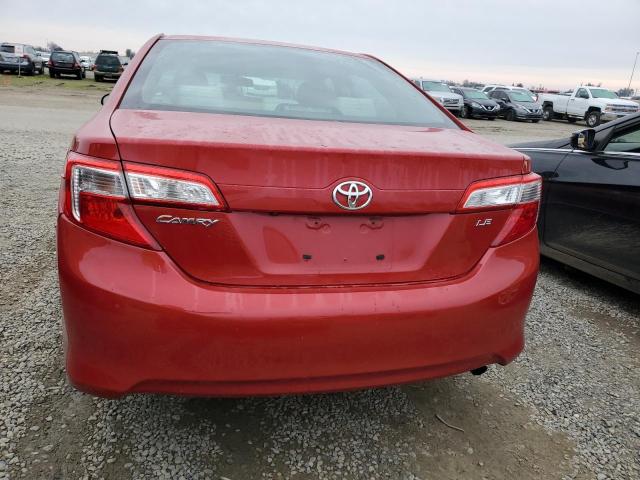 4T4BF1FK0ER397359 - 2014 TOYOTA CAMRY L RED photo 6