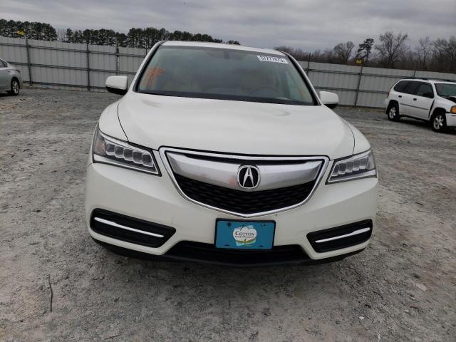 5FRYD3H24GB010328 - 2016 ACURA MDX WHITE photo 5