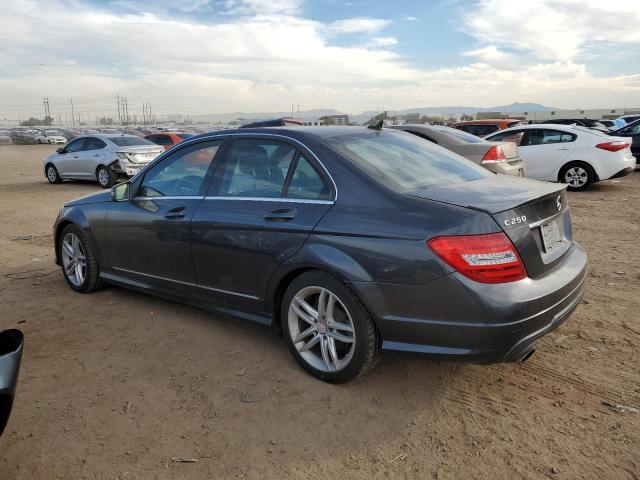 WDDGF4HB3ER303518 - 2014 MERCEDES-BENZ C 250 GRAY photo 2