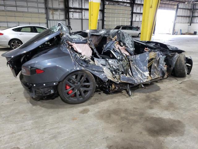 5YJSA1E60MF437982 - 2021 TESLA MODEL S Մոխրագույն լուսանկար 3