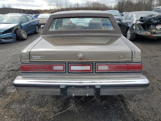 1C3BF66P7FX649927 - 1985 CHRYSLER FIFTH AVE TAN photo 6