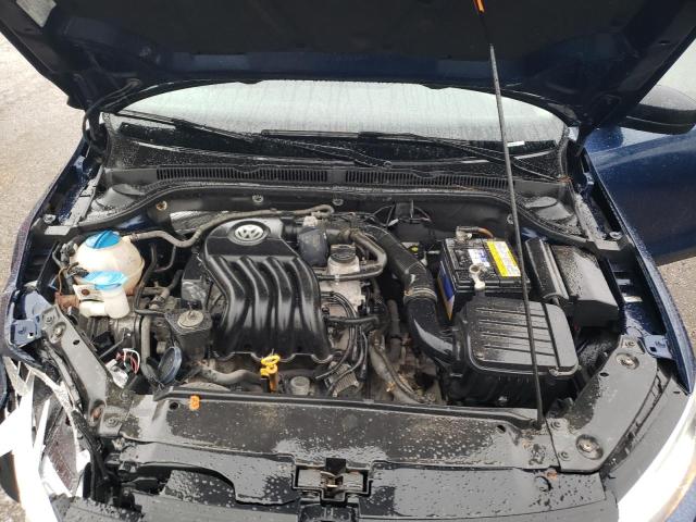 3VW2K7AJ9DM375422 - 2013 VOLKSWAGEN JETTA BASE BLUE photo 11