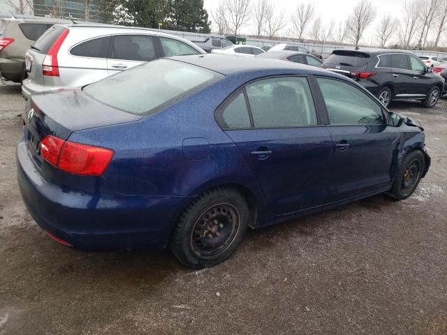 3VW2K7AJ9DM375422 - 2013 VOLKSWAGEN JETTA BASE BLUE photo 3