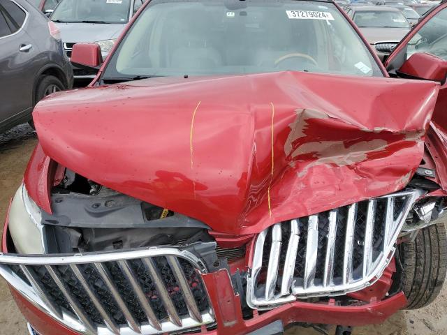 2LMDJ8JK4BBJ09365 - 2011 LINCOLN MKX RED photo 12