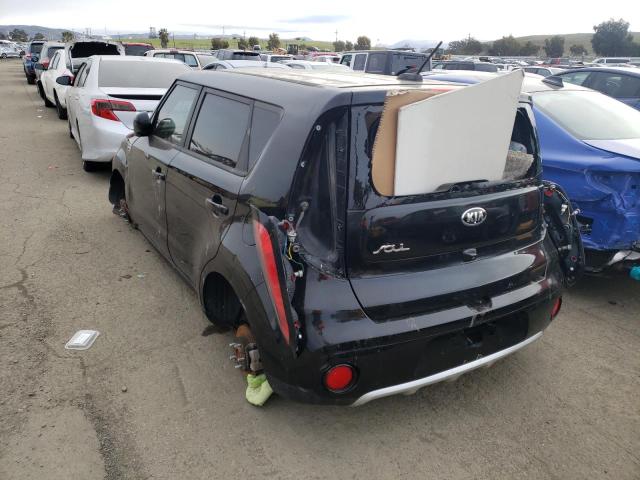 KNDJP3A50H7420209 - 2017 KIA SOUL + BLACK photo 2